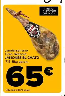 Supeco JAMONES EL CHATO Jamón serrano Gran Reserva oferta