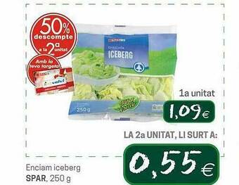 Valvi Supermercats Enciam Iceberg Spar oferta
