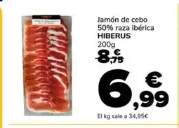 Supeco HIBERUS Jamón de cebo 50% raza ibérica oferta