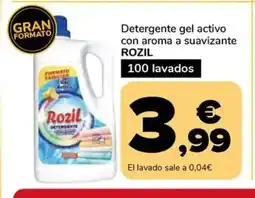 Supeco ROZIL Detergente gel activo con aroma a suavizante oferta