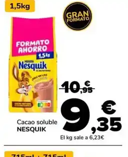Supeco NESQUIK Cacao soluble oferta