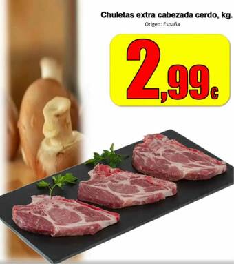 Super Alcoop Chuletas Extra Cabezada Cerdo oferta
