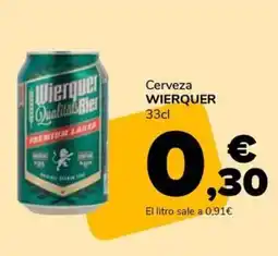 Supeco WIERQUER Cerveza oferta