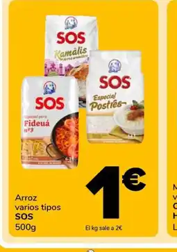 Supeco SOS Arroz varios tipos oferta