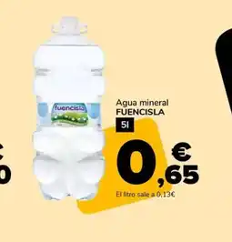 Supeco FUENCISLA Agua mineral oferta