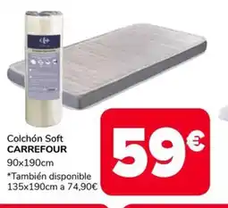 Supeco CARREFOUR Colchón Soft oferta
