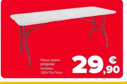 Supeco Mesa resina plegable oferta