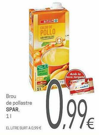 Valvi Supermercats Brou De Pollastre Spar oferta