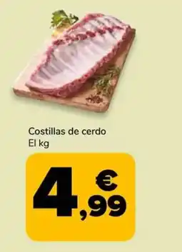 Supeco Costillas de cerdo oferta