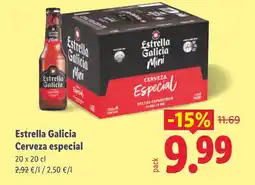 Lidl ESTRELLA GALICIA Cerveza especial oferta