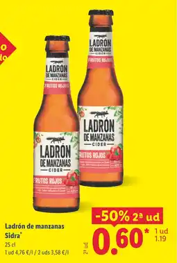 Lidl Ladrón de manzanas Sidra oferta