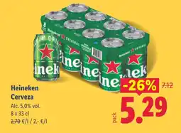 Lidl HEINEKEN Cerveza oferta