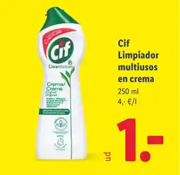 Lidl CIF Limpiador multiusos en crema oferta