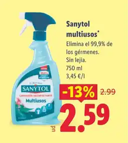 Lidl SANYTOL multiusos oferta