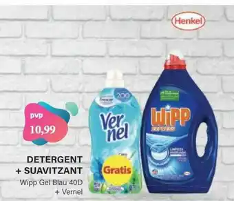 Suma Supermercados Detergent + Suavitzant Wipp Gel Blau 40d oferta