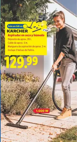 Lidl KÄRCHER Aspirador en seco y húmedo oferta