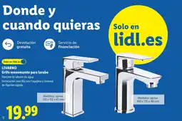 Lidl LIVARNO Grifo monomando para lavabo oferta