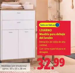 Lidl LIVARNO Mueble para debajo del lavabo oferta