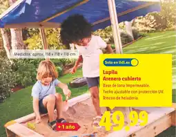 Lidl LUPILU Arenero cubierto oferta