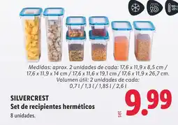Lidl SILVERCREST Set de recipientes herméticos oferta