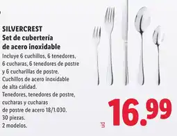 Lidl SILVERCREST Set de cubertería de acero inoxidable oferta