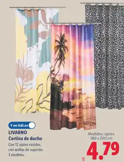 Lidl LIVARNO Cortina de ducha oferta