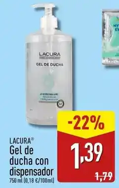 ALDI Lacura - gel de ducha con dispensador oferta
