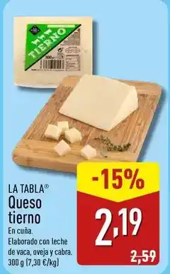 ALDI Queso tierno oferta