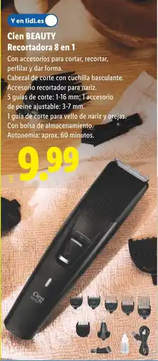 Lidl CIEN BEAUTY Recortadora 8 en 1 oferta