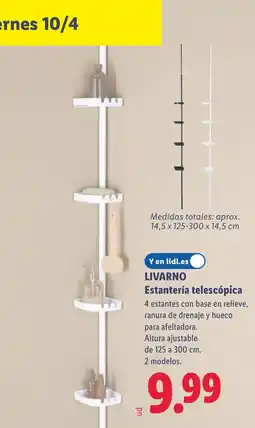Lidl LIVARNO Estantería telescópica oferta