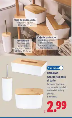 Lidl LIVARNO Accesorios para el baño oferta