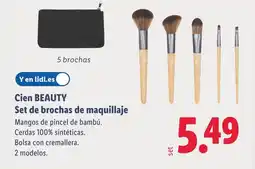 Lidl CIEN BEAUTY Set de brochas de maquillaje oferta