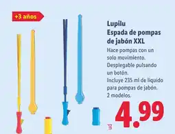 Lidl LUPILU Espada de pompas de jabón XXL oferta