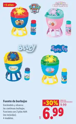 Lidl Fuente de burbujas oferta
