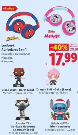 Lidl Lexibook Auriculares 2 en 1 oferta