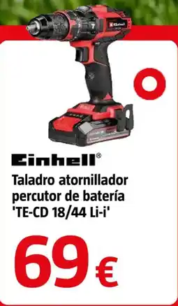 Bauhaus EINHELL Taladro atornillador percutor de batería 'TE-CD 18/44 Li-i' oferta