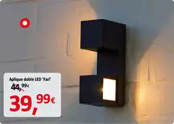 Bauhaus Aplique doble LED 'Fari' oferta