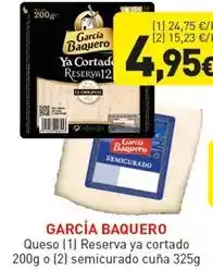 Hiperber García baquero - queso ya cortado semicurado cuna oferta