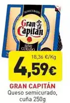 Hiperber Gran capitán - queso semicurado cuna oferta