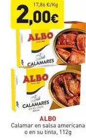 Hiperber Albo - calamar en salsa americana o en su tinta oferta