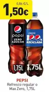 Hiperber Pepsi - refresco regular o max zero oferta