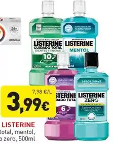 Hiperber Listerine - total, mentol, o zero oferta