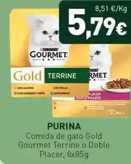 Hiperber Purina - comida de gato gold gourmet terrine o doble placer oferta