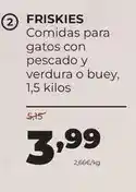 Alimerka Purina - friskies comidas para gatos con pescado y verdura o buey oferta