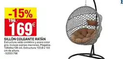 Bricoking Sillón colgante ratán oferta