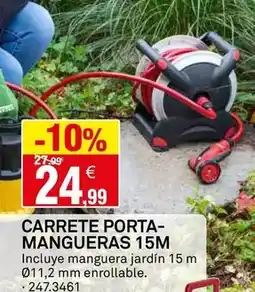 Bricoking Carrete porta-mangueras 15m oferta