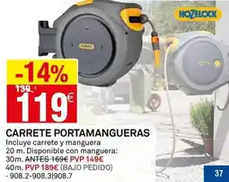 Bricoking Hozelock - carrete portamanguera oferta