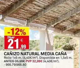 Bricoking Canizo natural media caña oferta