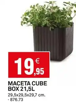 Bricoking Cube - maceta box 21,5l oferta