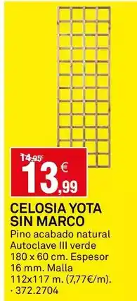 Bricoking Celosia yota sin marco oferta